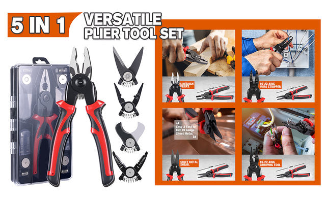 5-in-1 Multifunctional Pliers Tools Set