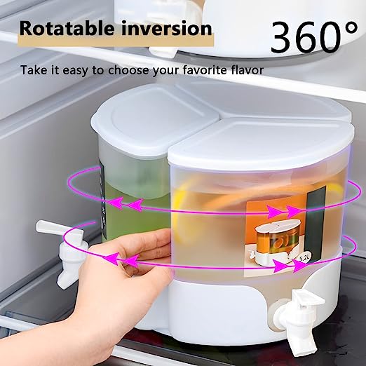 3-in-1 Rotatable Juice & Water Beverage Dispenser