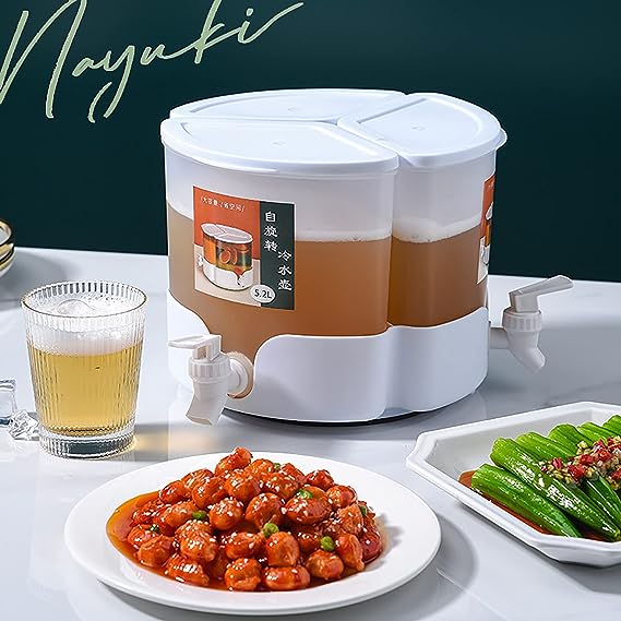3-in-1 Rotatable Juice & Water Beverage Dispenser