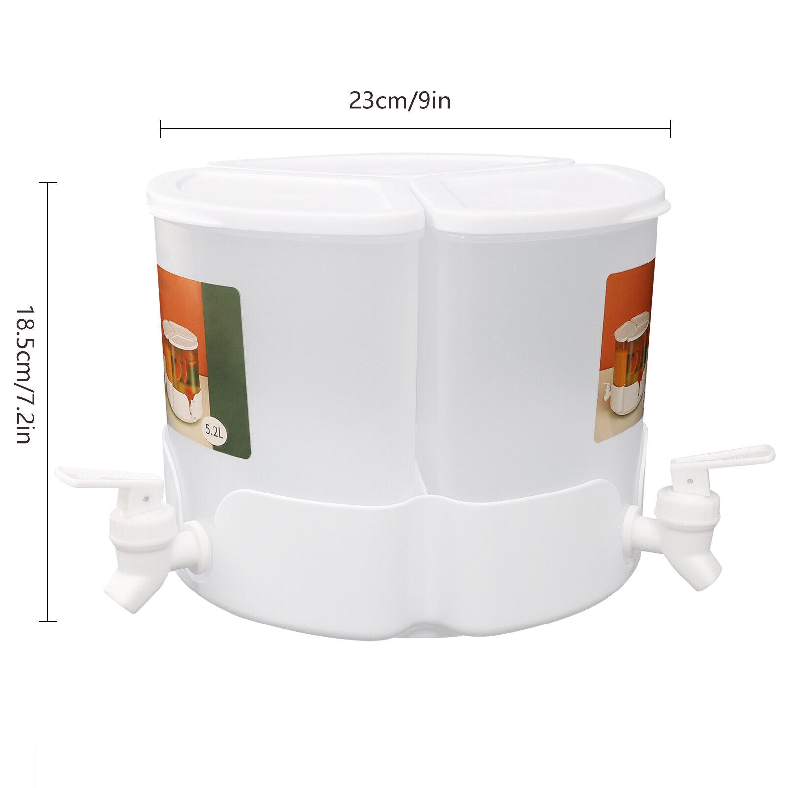3-in-1 Rotatable Juice & Water Beverage Dispenser