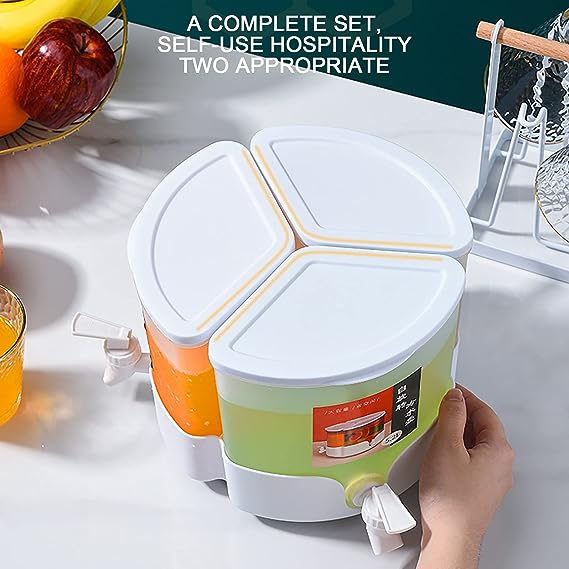 3-in-1 Rotatable Juice & Water Beverage Dispenser
