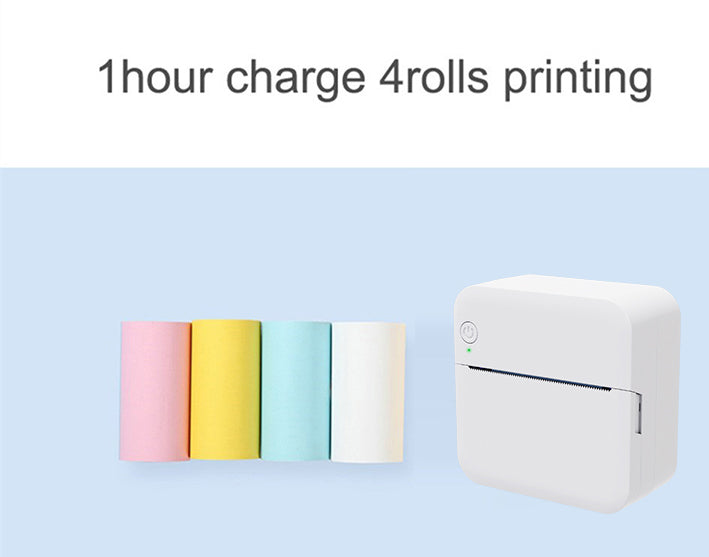 Mini Portable Bluetooth Pocket Printer with Thermal Printing and Wireless & USB Connectivity for PC