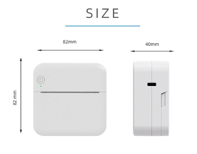 Mini Portable Bluetooth Pocket Printer with Thermal Printing and Wireless & USB Connectivity for PC