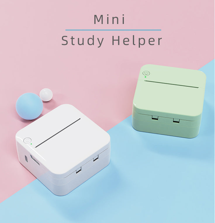 Mini Portable Bluetooth Pocket Printer with Thermal Printing and Wireless & USB Connectivity for PC