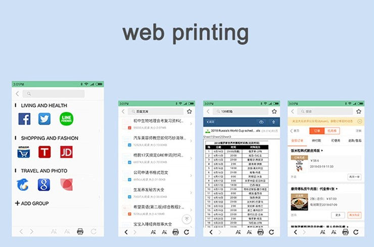 Mini Portable Bluetooth Pocket Printer with Thermal Printing and Wireless & USB Connectivity for PC