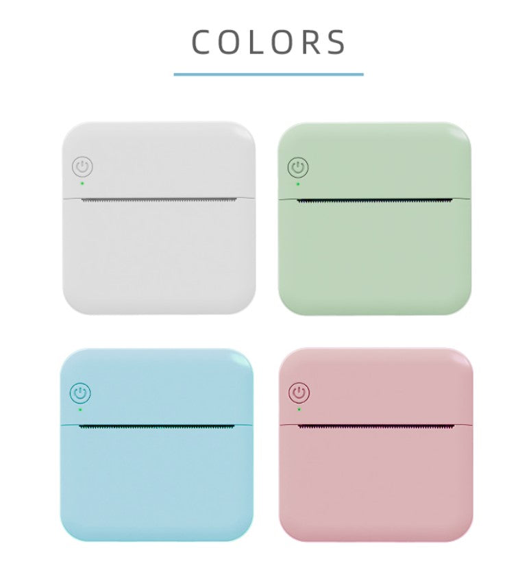 Mini Portable Bluetooth Pocket Printer with Thermal Printing and Wireless & USB Connectivity for PC