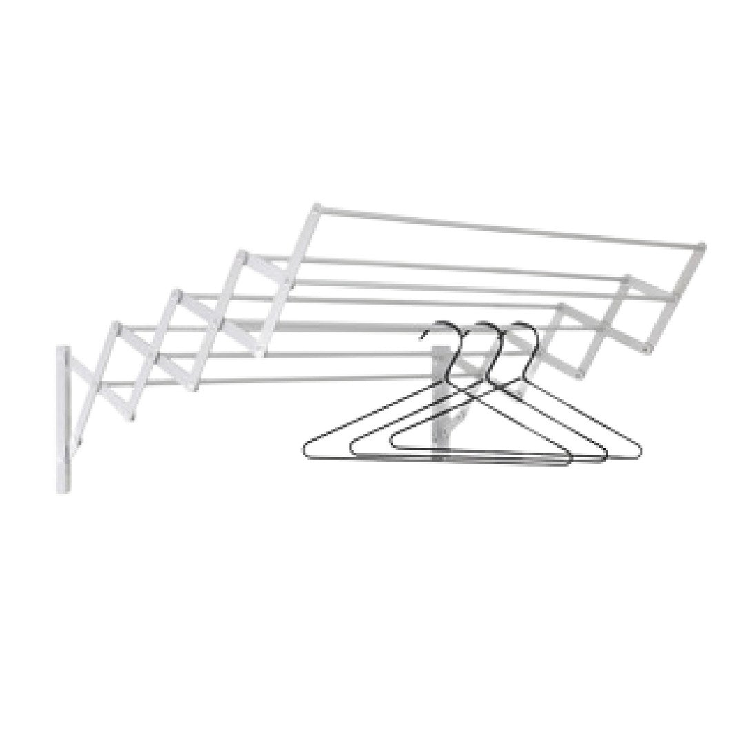 Wall Mounted Retractable Clothes Hanger & Dryer with Compact Design - 90 CM