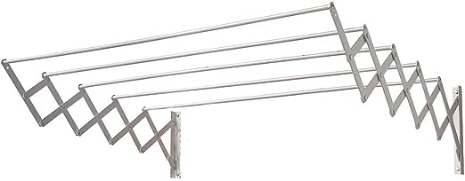 Wall Mounted Retractable Clothes Hanger & Dryer with Compact Design - 90 CM