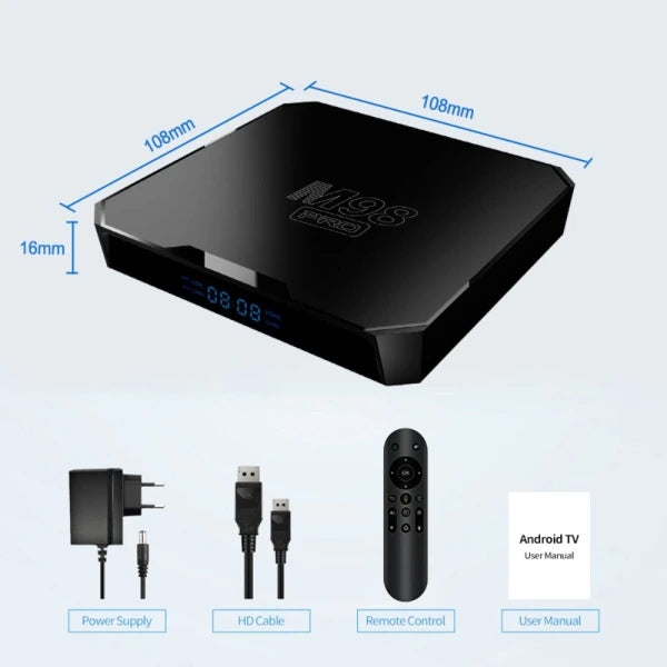 Ultimate Smart 4K Android TV Multimedia Player Set-Top Box with Google Assistant, Chromecast with HDMI Cable & Remote