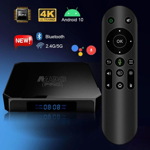 Ultimate Smart 4K Android TV Multimedia Player Set-Top Box with Google Assistant, Chromecast with HDMI Cable & Remote