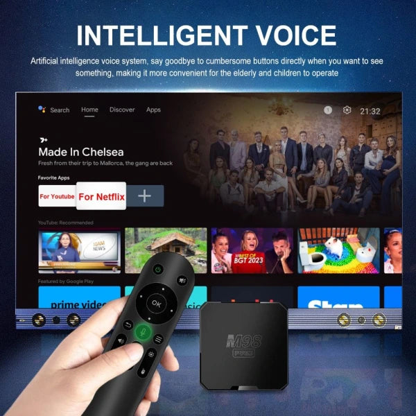 Ultimate Smart 4K Android TV Multimedia Player Set-Top Box with Google Assistant, Chromecast with HDMI Cable & Remote