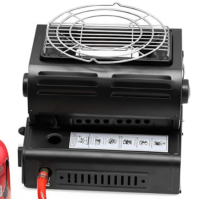2-in-1 Portable Camping Heater & Stove with Handle for Outdoor & Home