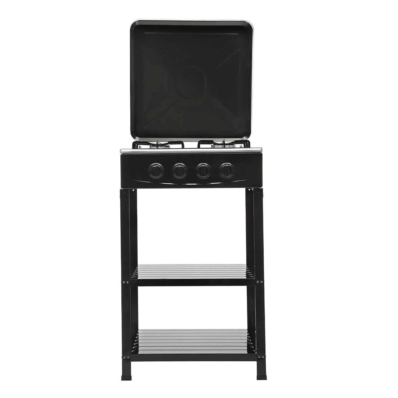 Boko Deluxe 4 Burner Gas Stove with Auto Ignition & Detachable Legs for Outdoor Cooking, Home and Adventures