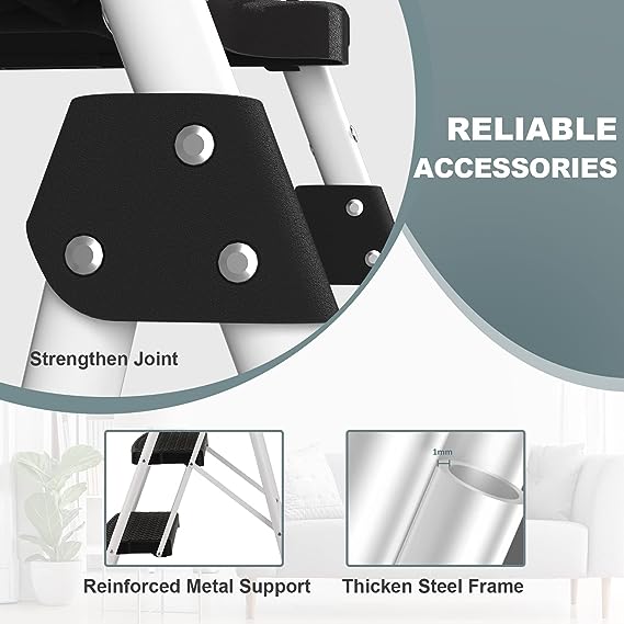 Heavy-Duty 5-Step Ladder with Handrails and Tool Platform - 150 Kg Capacity