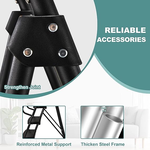 Heavy-Duty 5-Step Ladder with Handrails and Tool Platform - 150 Kg Capacity