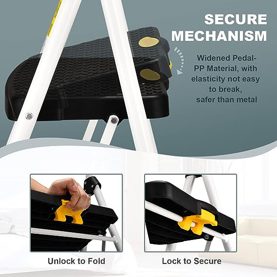 Heavy-Duty 5-Step Ladder with Handrails and Tool Platform - 150 Kg Capacity