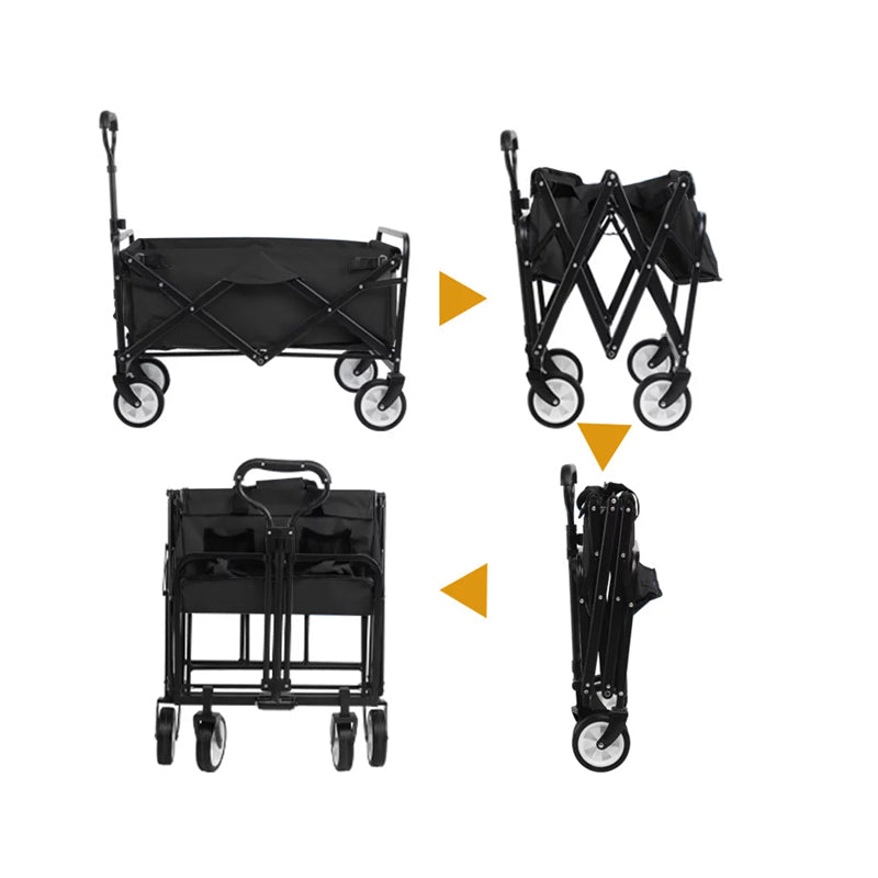 2-in-1 Multipurpose Adventure Utility Trolley with Foldable Table Top for Outdoor & Camping