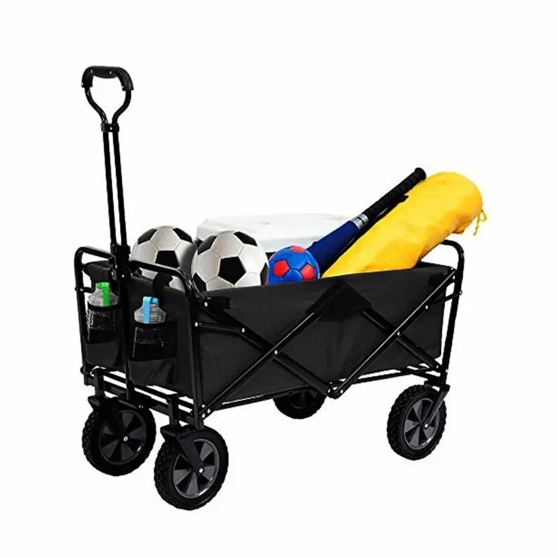 2-in-1 Multipurpose Adventure Utility Trolley with Foldable Table Top for Outdoor & Camping