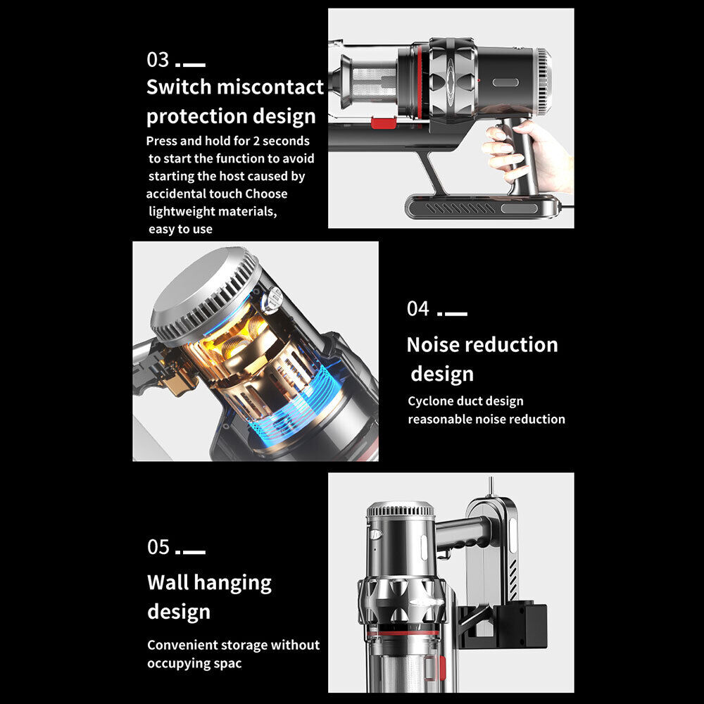 Sokany 2000W Cordless Handheld Vacuum Cleaner - Efficient and Versatile Cleaning Solution for Every Corner