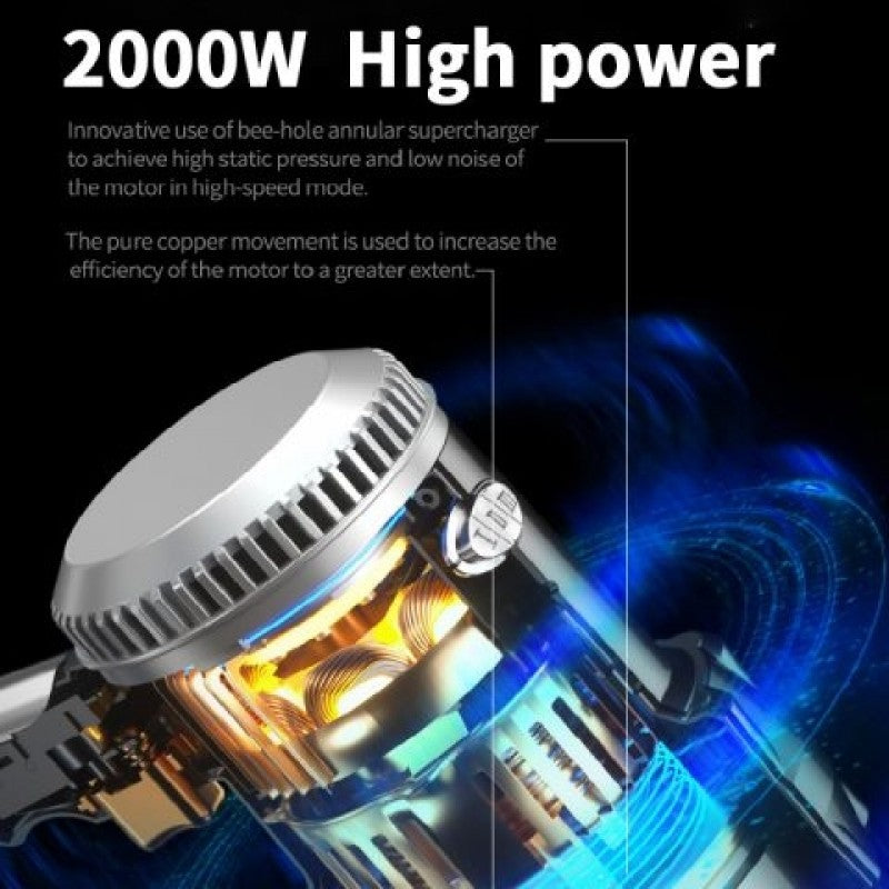 Sokany 2000W Cordless Handheld Vacuum Cleaner - Efficient and Versatile Cleaning Solution for Every Corner