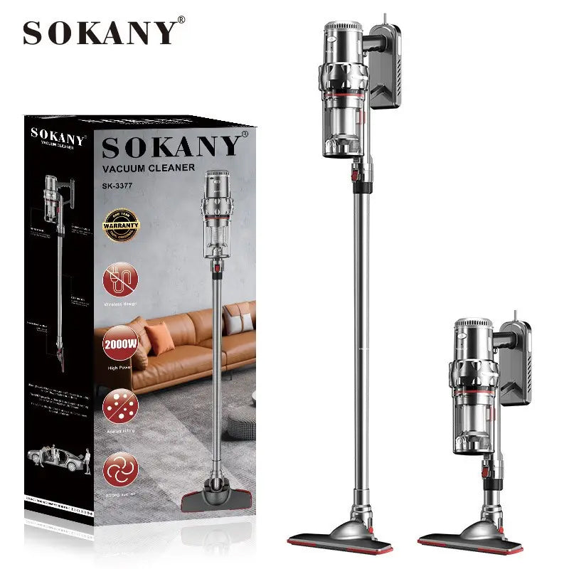 Sokany 2000W Cordless Handheld Vacuum Cleaner - Efficient and Versatile Cleaning Solution for Every Corner