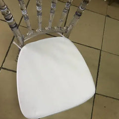 Elegant Crystal Acrylic Banquet Chair with Cushion for Occasions and Home