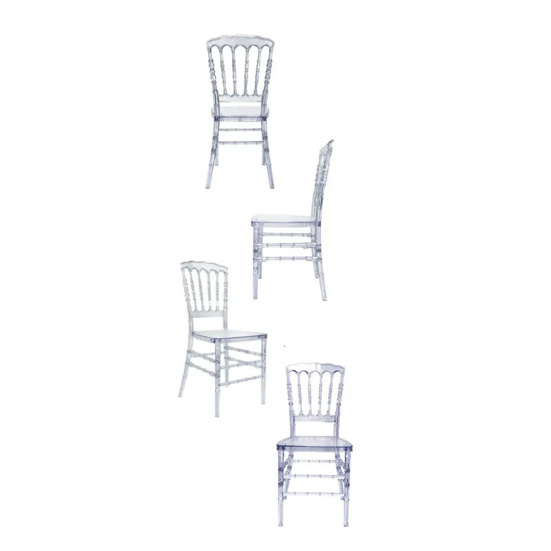 Elegant Crystal Acrylic Banquet Chair with Cushion for Occasions and Home