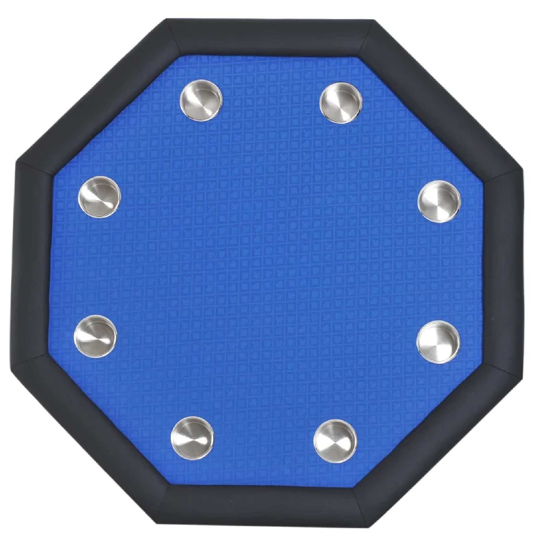 48" Octagon Card Playing Game Table with Cup Holders and High-Speed Cloth