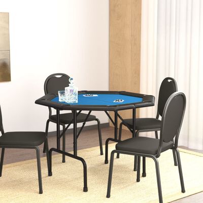 48" Octagon Card Playing Game Table with Cup Holders and High-Speed Cloth