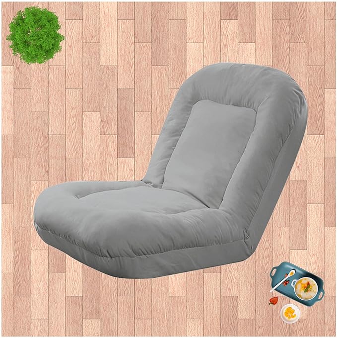Adjustable Cozy Reclining Foldable Backrest Floor Chair cum Bed - 85 x 135 cm