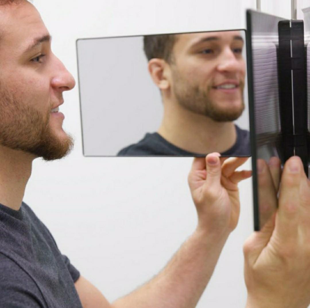 3 Way Self Styling Adjustable Telescoping Mirror for Self-Haircut and Styling