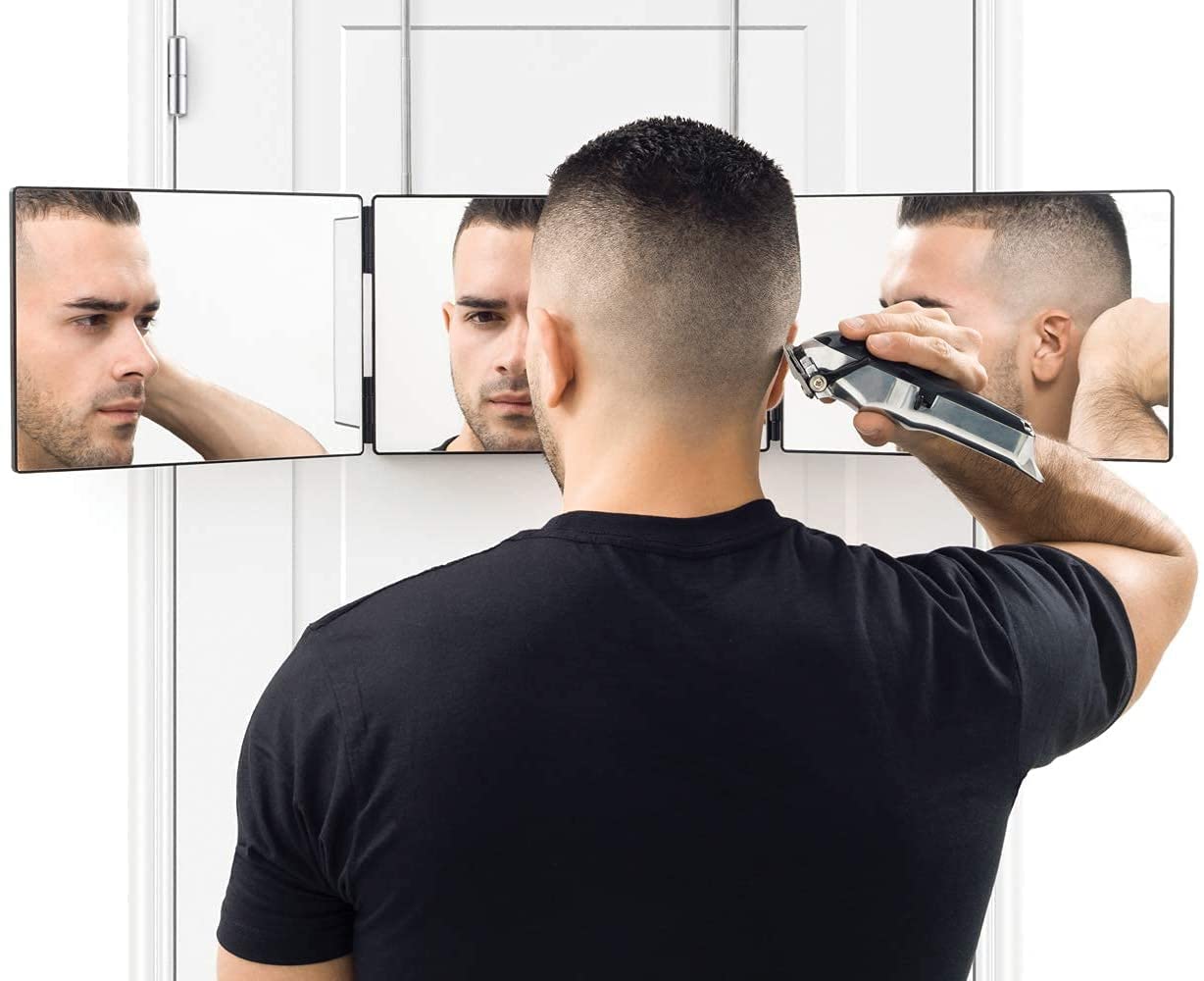 3 Way Self Styling Adjustable Telescoping Mirror for Self-Haircut and Styling