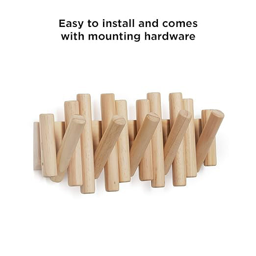 Modern Artistic Picket Rail Wall Mounted Coat Hanging Hooks