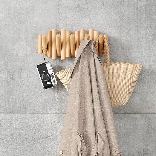 Modern Artistic Picket Rail Wall Mounted Coat Hanging Hooks