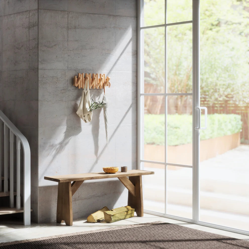 Modern Artistic Picket Rail Wall Mounted Coat Hanging Hooks