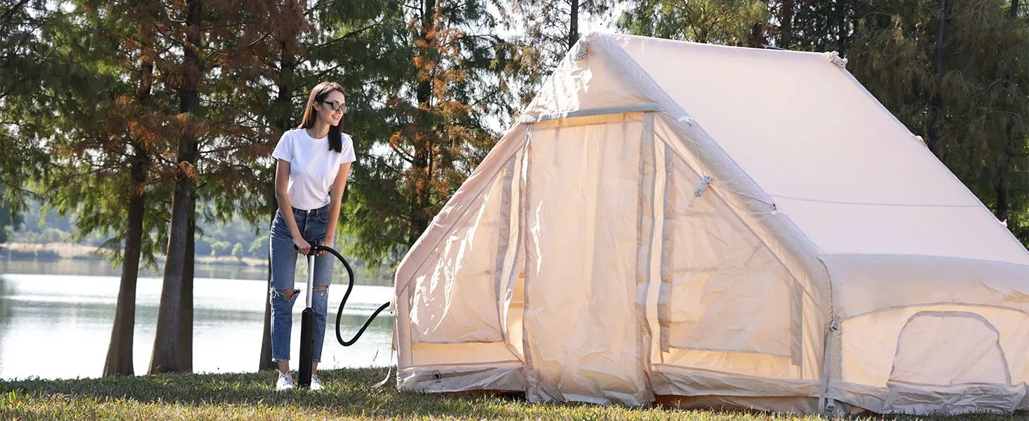 Inflatable Waterproof Outdoor Portable Camping Tent - 2 x 3 Meter & 4 Person Capacity