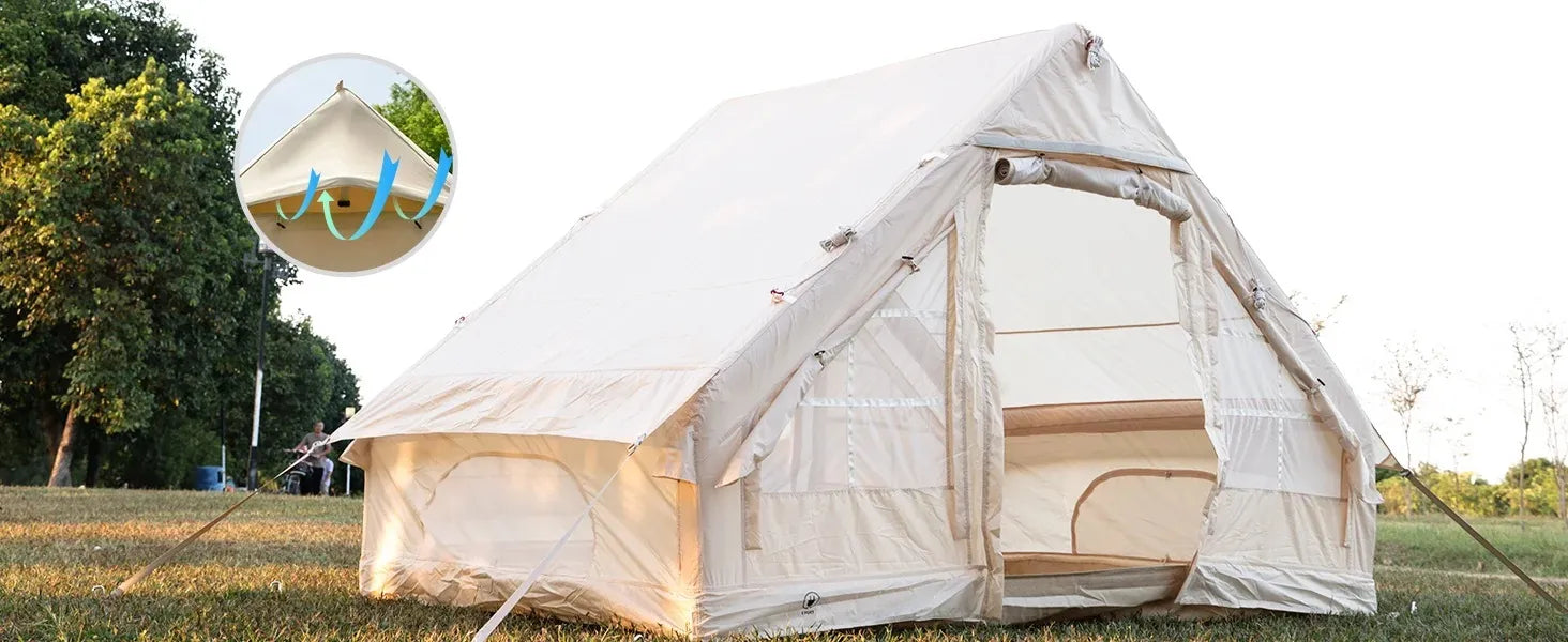 Inflatable Waterproof Outdoor Portable Camping Tent - 2 x 3 Meter & 4 Person Capacity