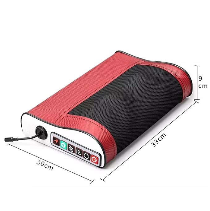 Infrared Heating Massage Pillow for Neck, Shoulder, and Back Pain with Smart Timing and Adjustable Modes