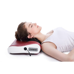 Infrared Heating Massage Pillow for Neck, Shoulder, and Back Pain with Smart Timing and Adjustable Modes