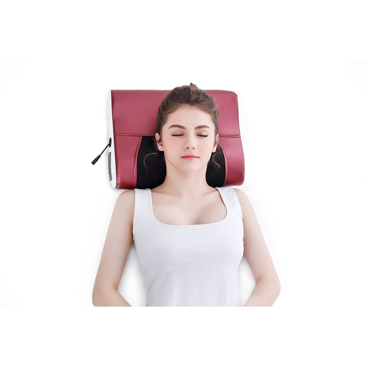 Infrared Heating Massage Pillow for Neck, Shoulder, and Back Pain with Smart Timing and Adjustable Modes