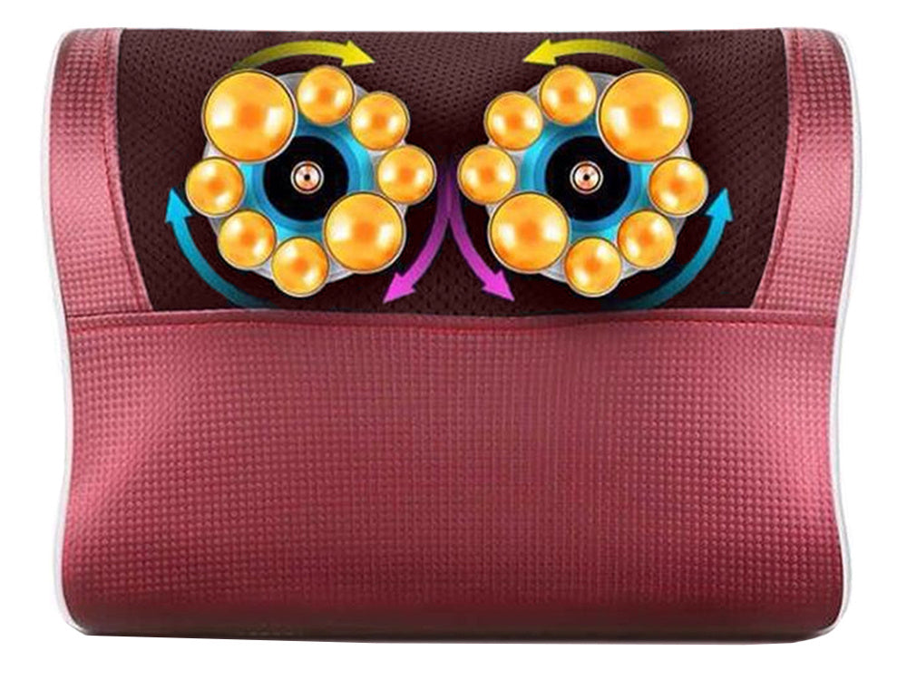 Infrared Heating Massage Pillow for Neck, Shoulder, and Back Pain with Smart Timing and Adjustable Modes