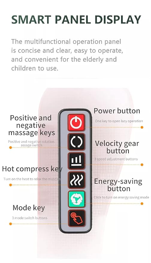 Infrared Heating Massage Pillow for Neck, Shoulder, and Back Pain with Smart Timing and Adjustable Modes