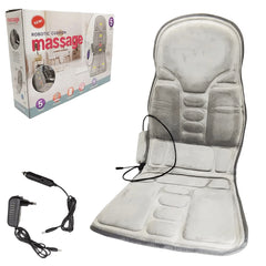 Electric Portable Vibrating Seat Massager with Heat Therapy for Car & Home