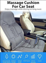 Electric Portable Vibrating Seat Massager with Heat Therapy for Car & Home