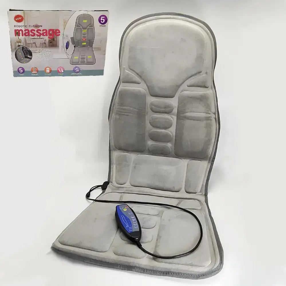 Electric Portable Vibrating Seat Massager with Heat Therapy for Car & Home