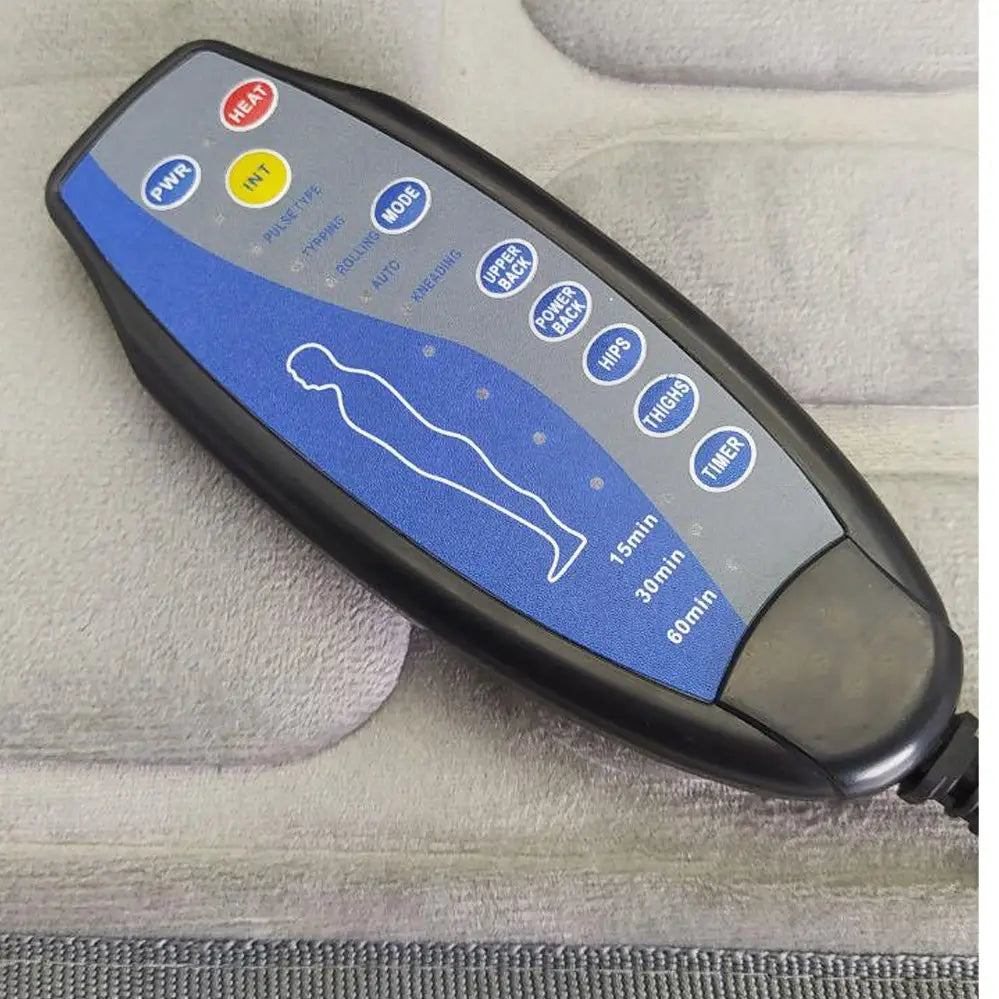 Electric Portable Vibrating Seat Massager with Heat Therapy for Car & Home