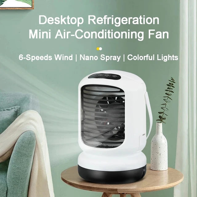 Arctic Evaporative Desktop Air Cooling Fan with LED Mood Light - USB Powered - 1000 ml Capacity