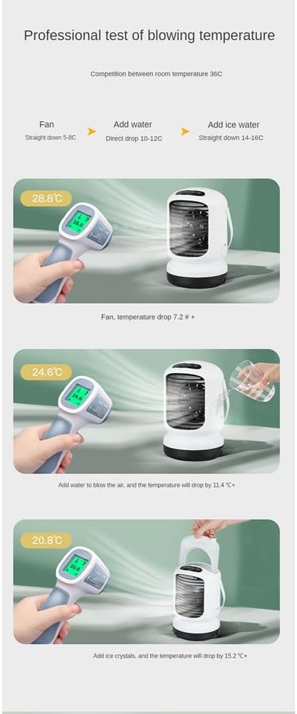 Arctic Evaporative Desktop Air Cooling Fan with LED Mood Light - USB Powered - 1000 ml Capacity