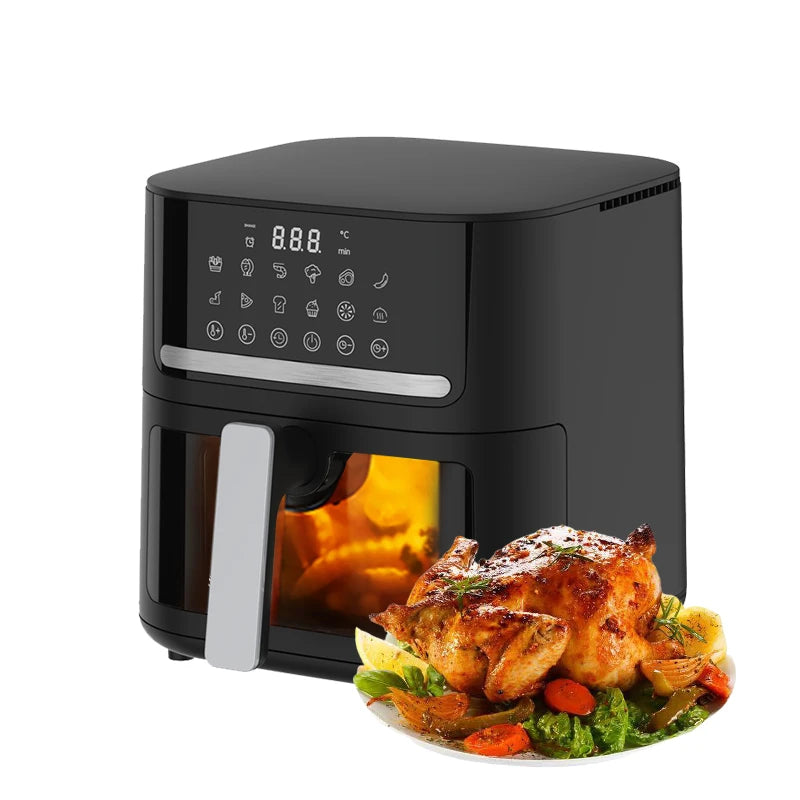 RAF 6.5L Digital Air Fryer with LCD Display & Adjustable Thermostat Control - 1600W