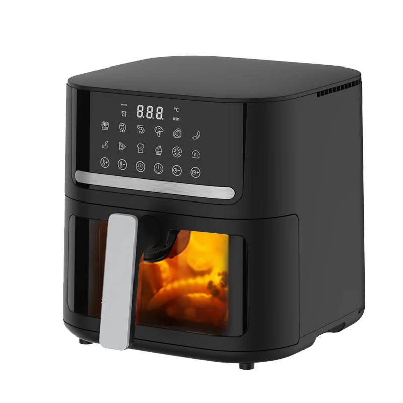 RAF 6.5L Digital Air Fryer with LCD Display & Adjustable Thermostat Control - 1600W